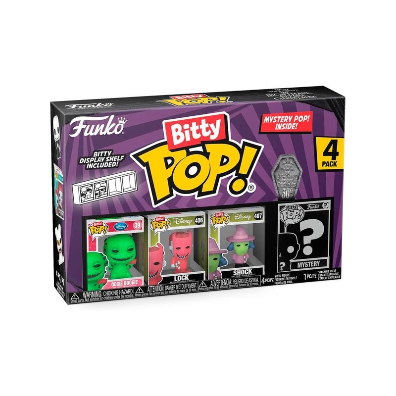 Blister 4 figures Bitty POP Disney Nightmare Before Christmas Oogie Boogie